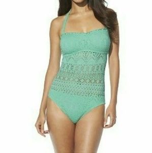 Mint Green Crochet Swimsuit